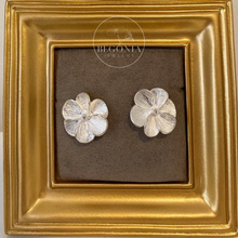 Cargar imagen en el visor de la galería, Aros Flor Málaga Plata