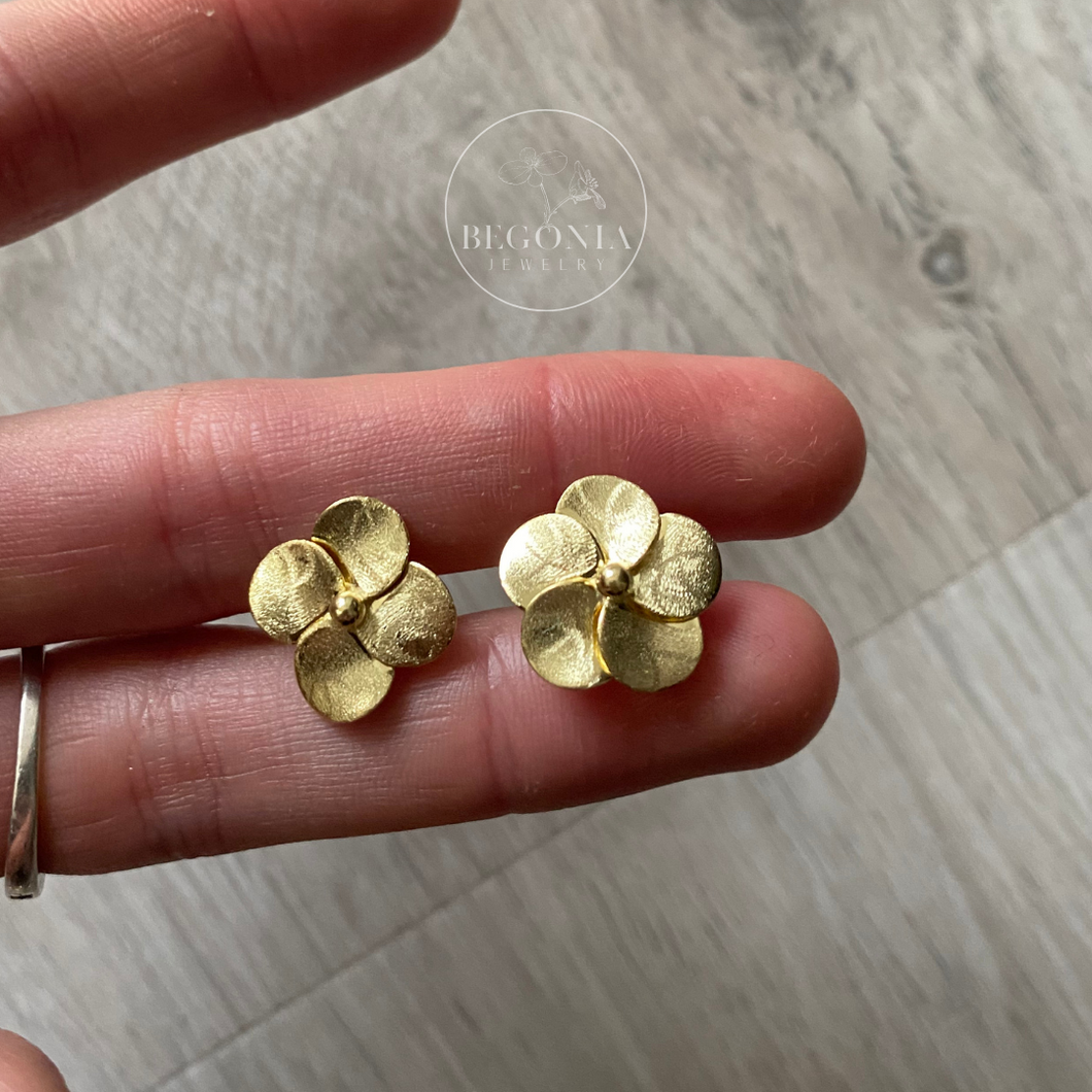 Aros Flor Mini Oro