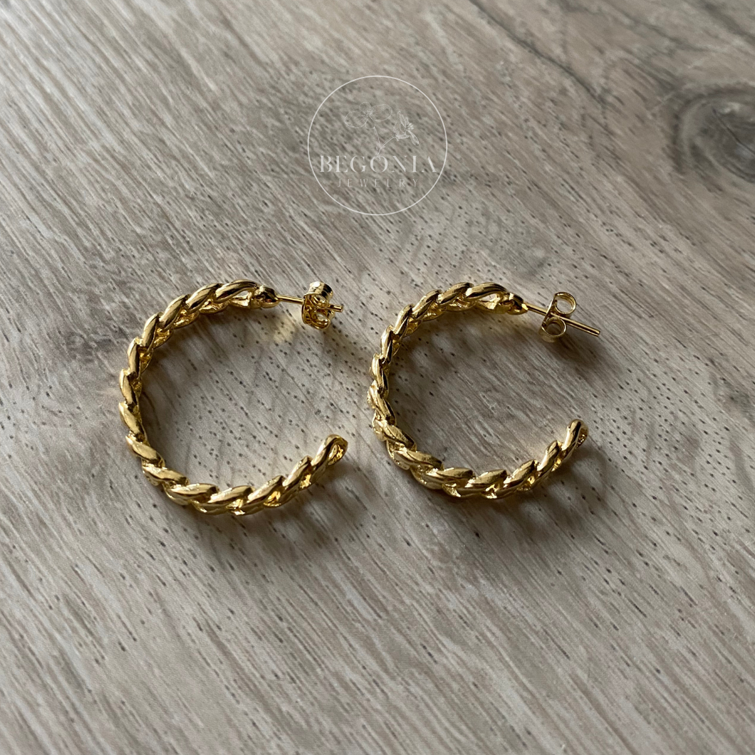 Argollas trenzadas hotsell